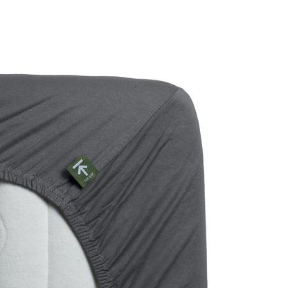 Jersey Super Stretch - Topper met split - Grijs
