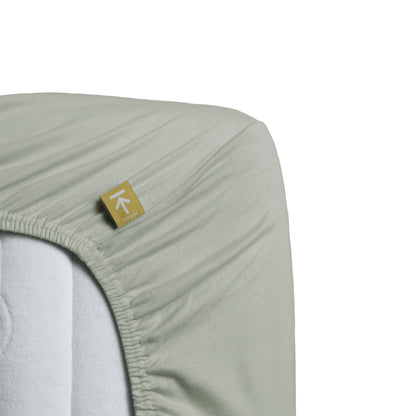 Jersey Stretch - Hoeslaken - Grijs Groen