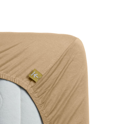 Jersey Super Stretch - Hoeslaken - Zand