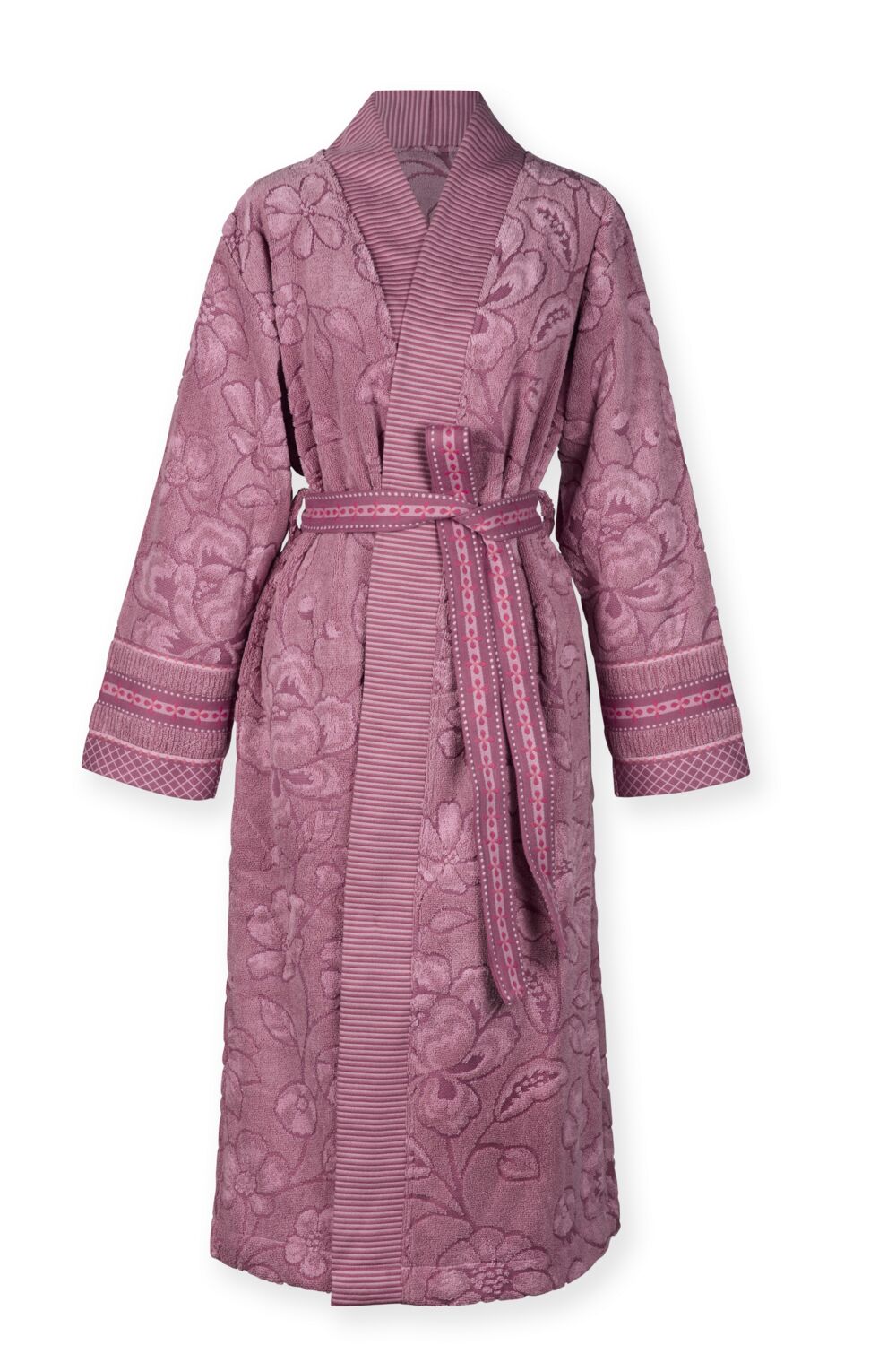 Pip Studio Jasmin Jacquard Badjas - Licht roze