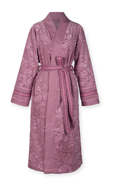 Pip Studio Jasmin Jacquard Badjas - Licht roze