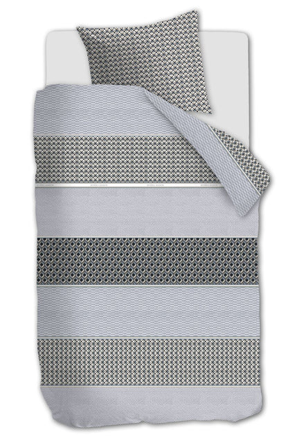 Lawrence Duvet Cover - Blue-Grey