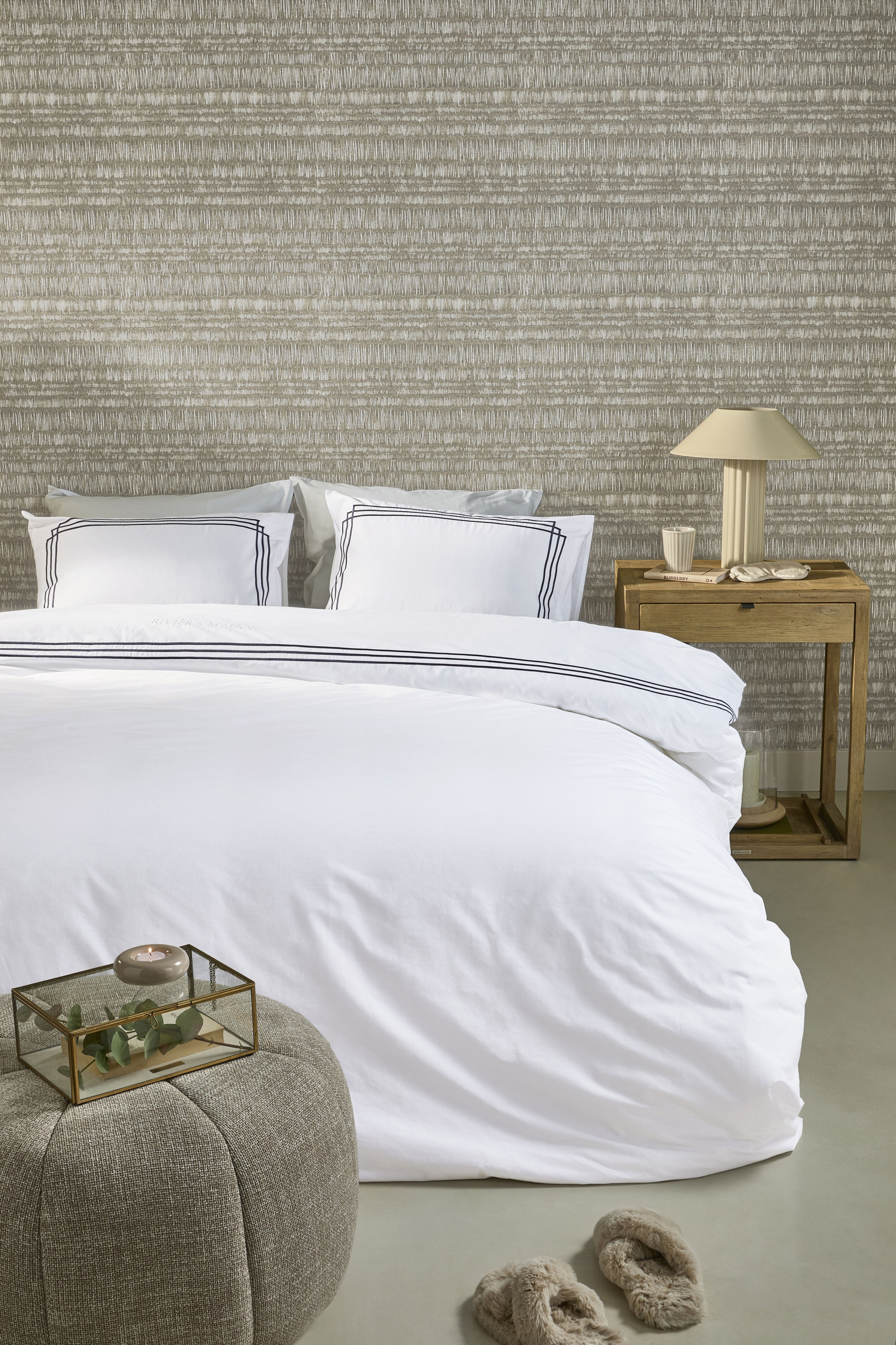 Leandro Duvet Cover - Navy