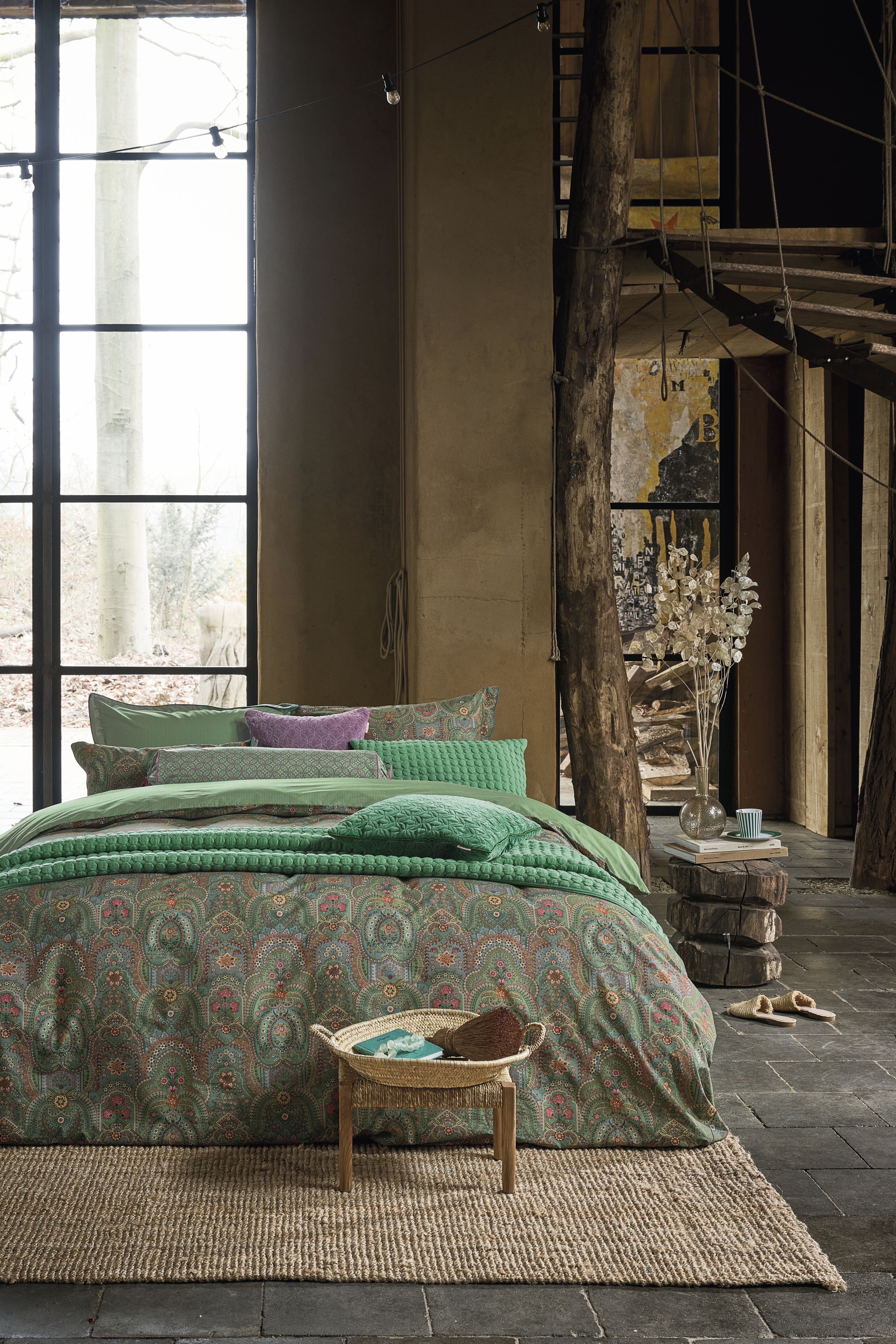 Little Jabali Duvet Cover - Green