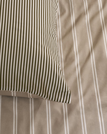 Mini Stripe Duvet Cover - Natural