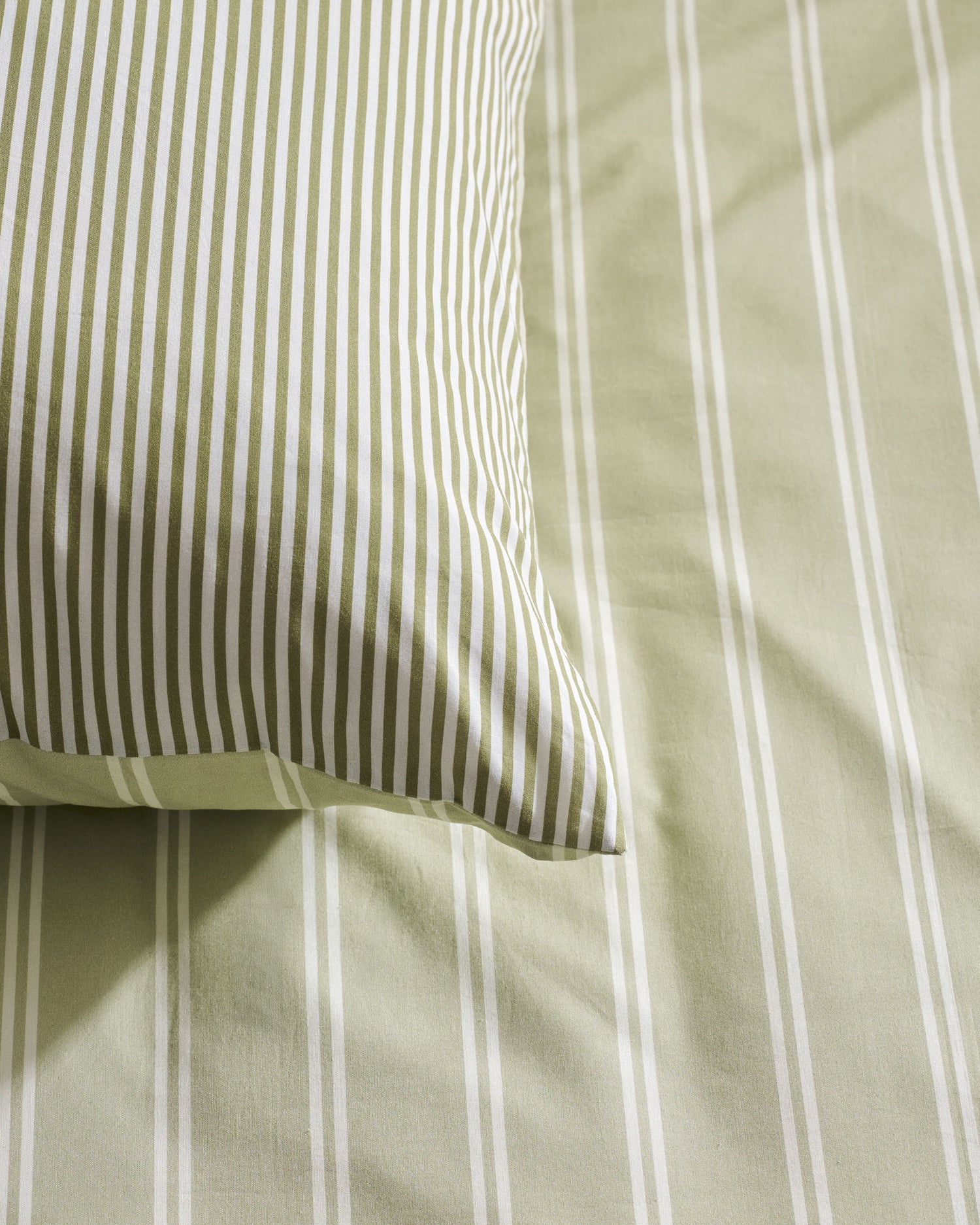 Mini Stripe Duvet Cover - Green