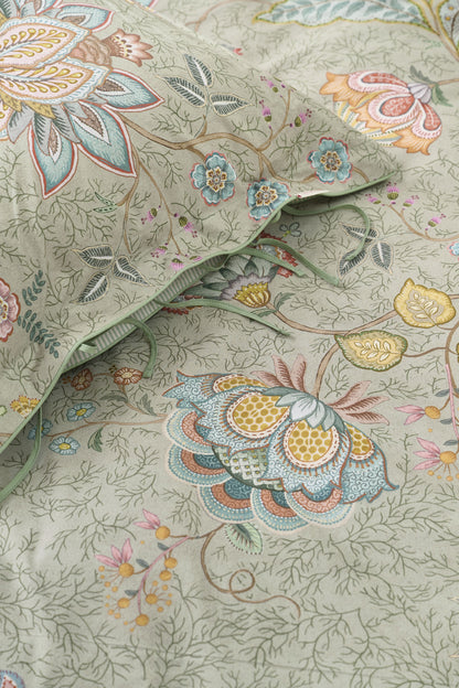 Mumbai Morning Duvet Cover - Light green