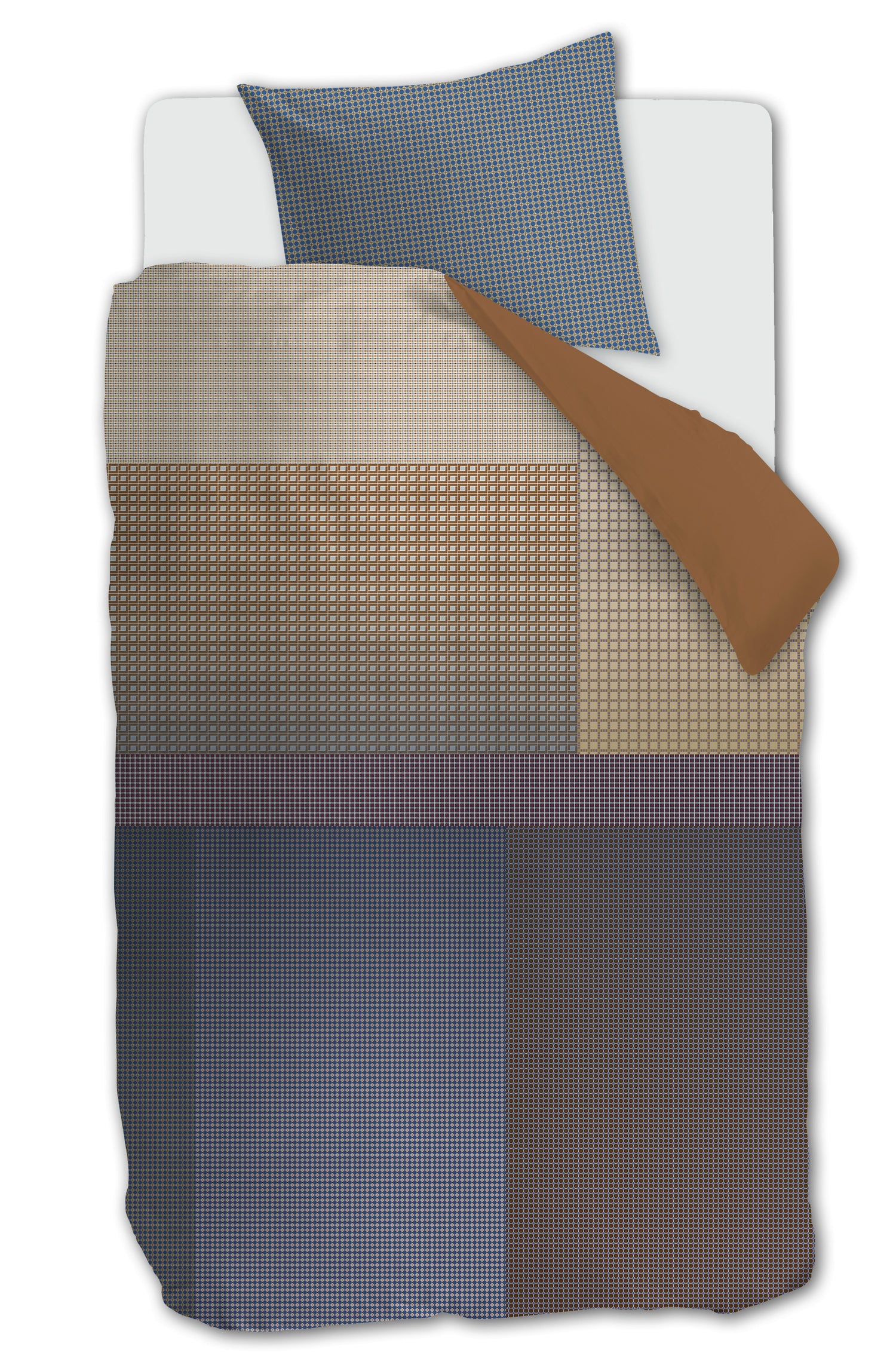 Oxford Street Dekbedovertrek - Blauw