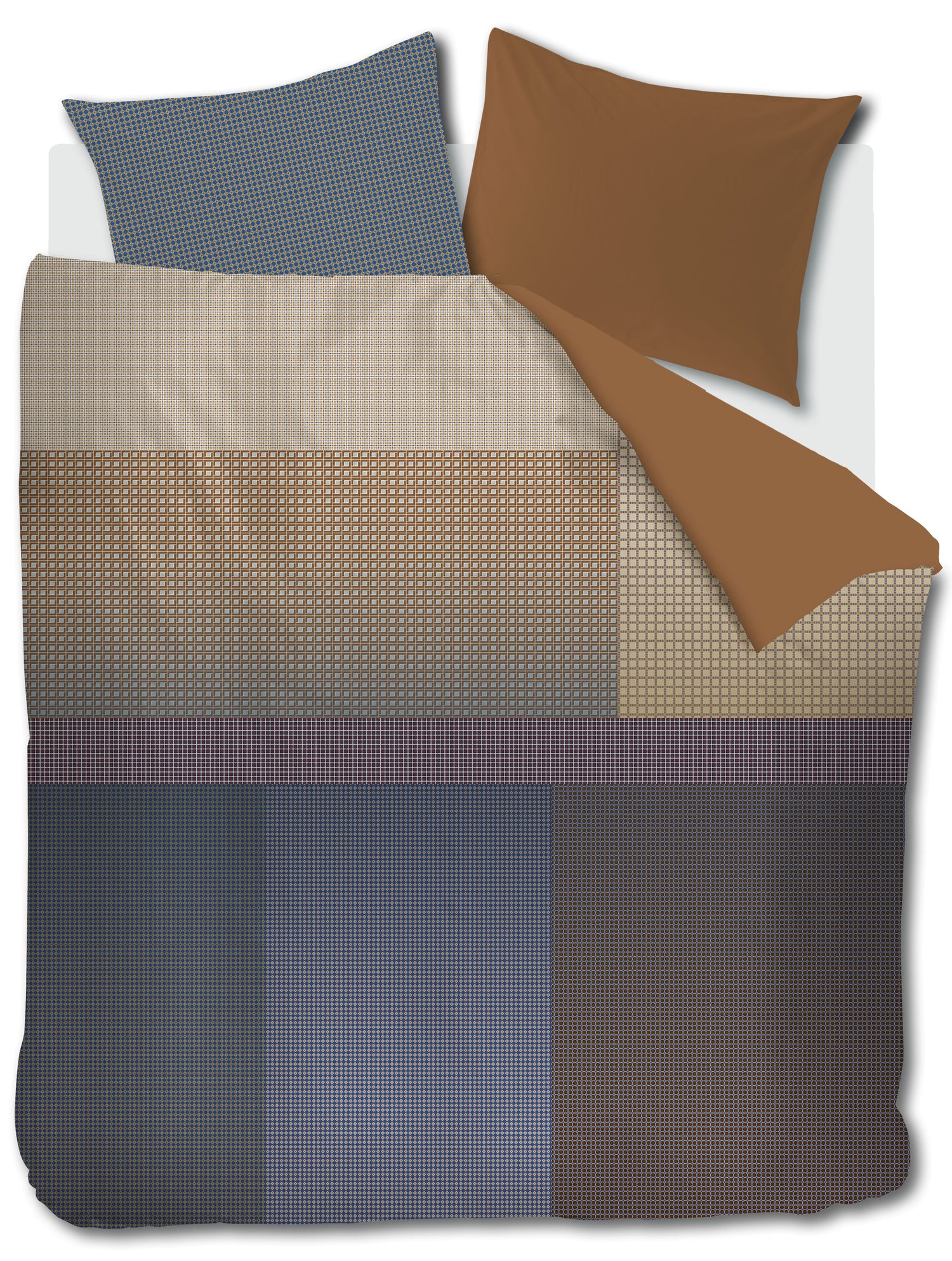 Oxford Street Dekbedovertrek - Blauw