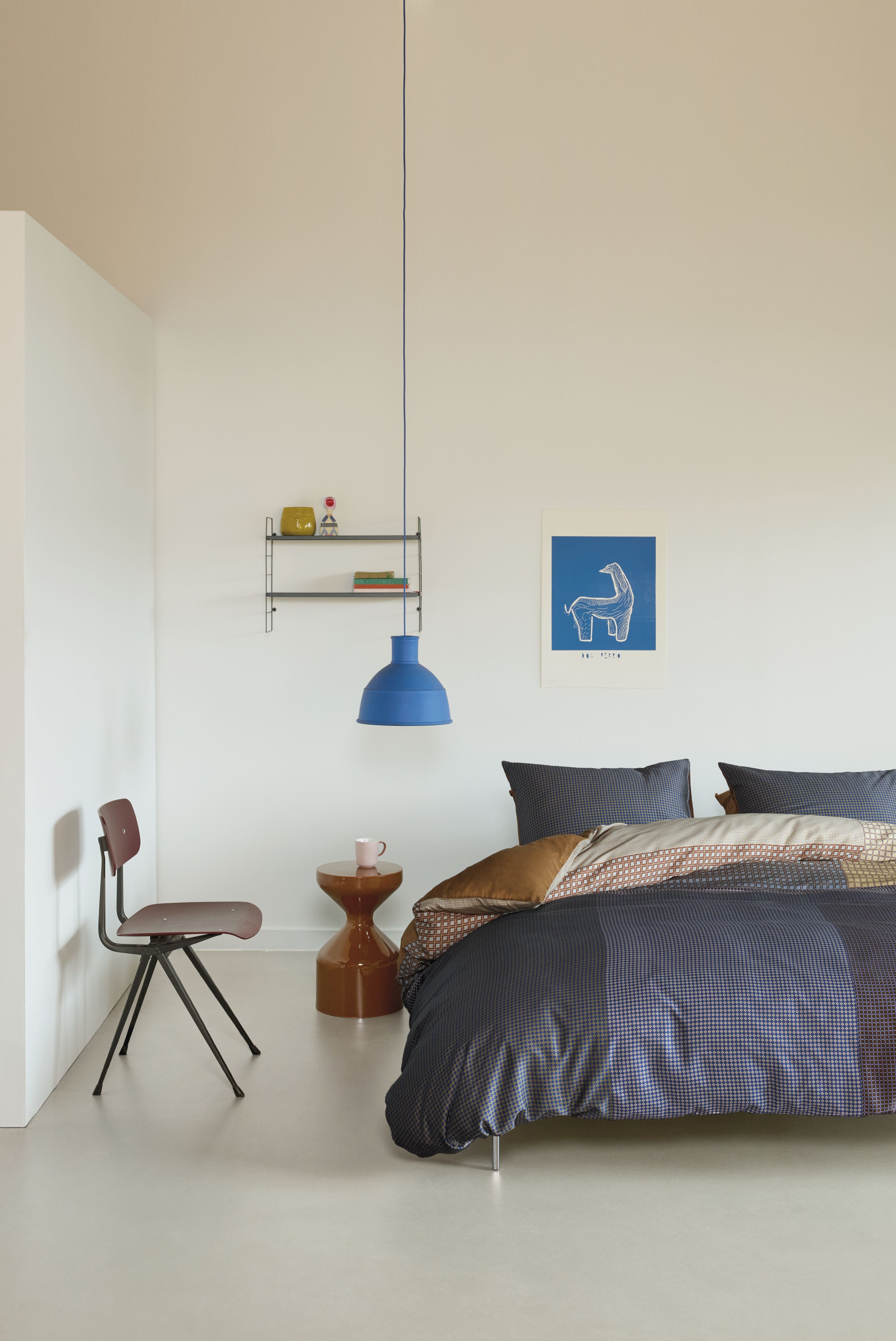 Oxford Street Dekbedovertrek - Blauw