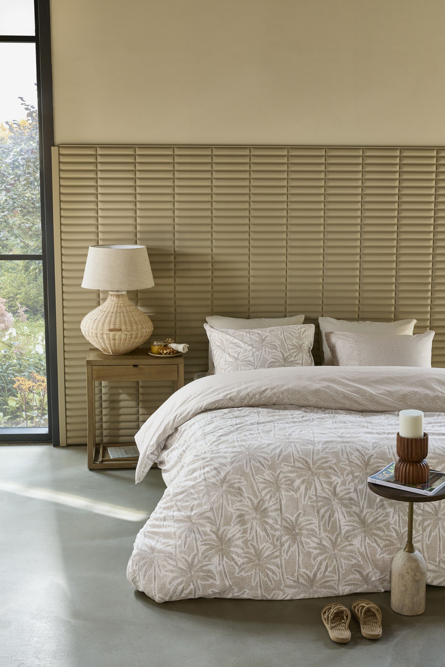 Palm Paradise Dekbedovertrek - Zand