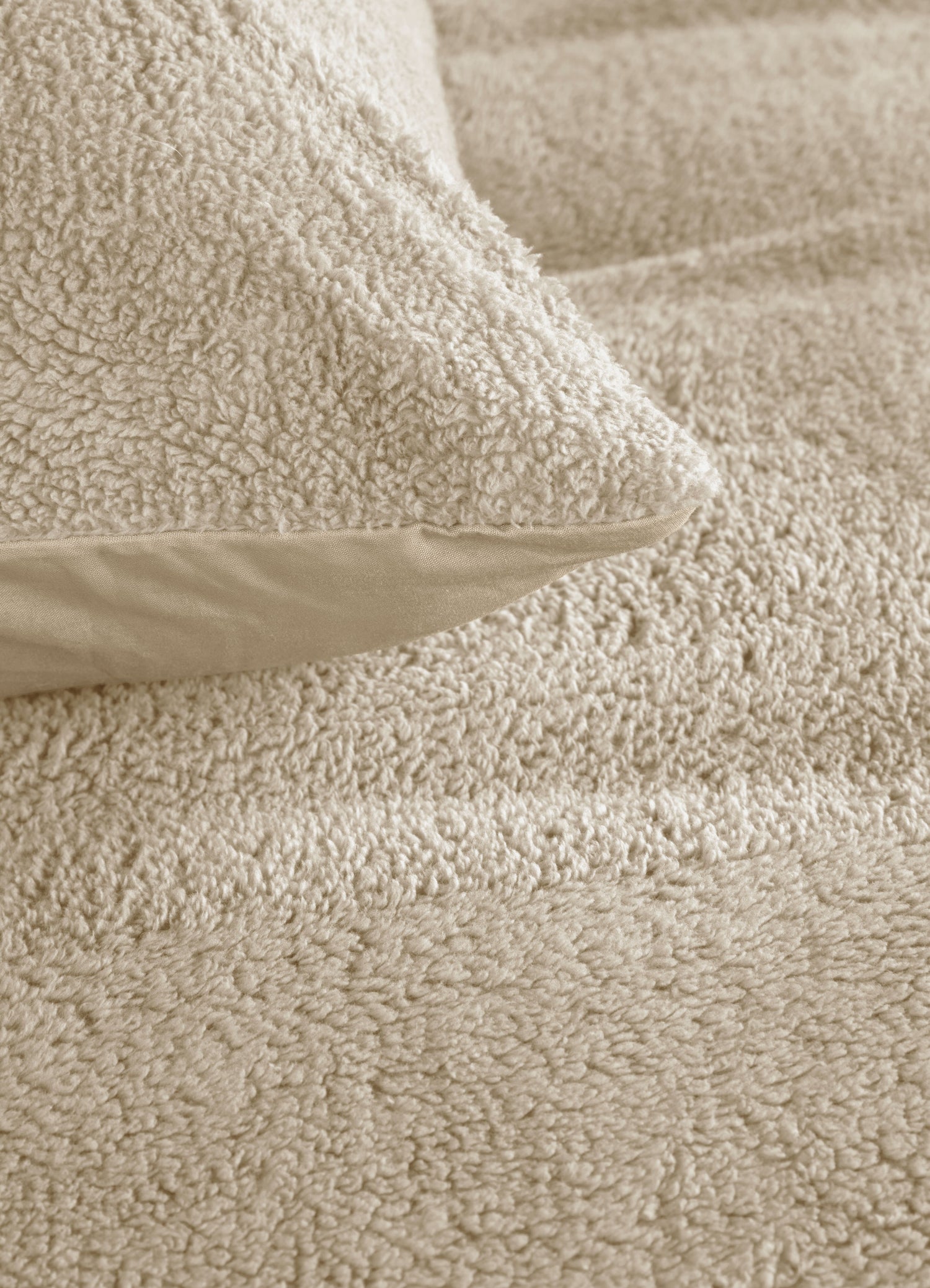 Ambiante Plush Dekbedovertrek - Zand