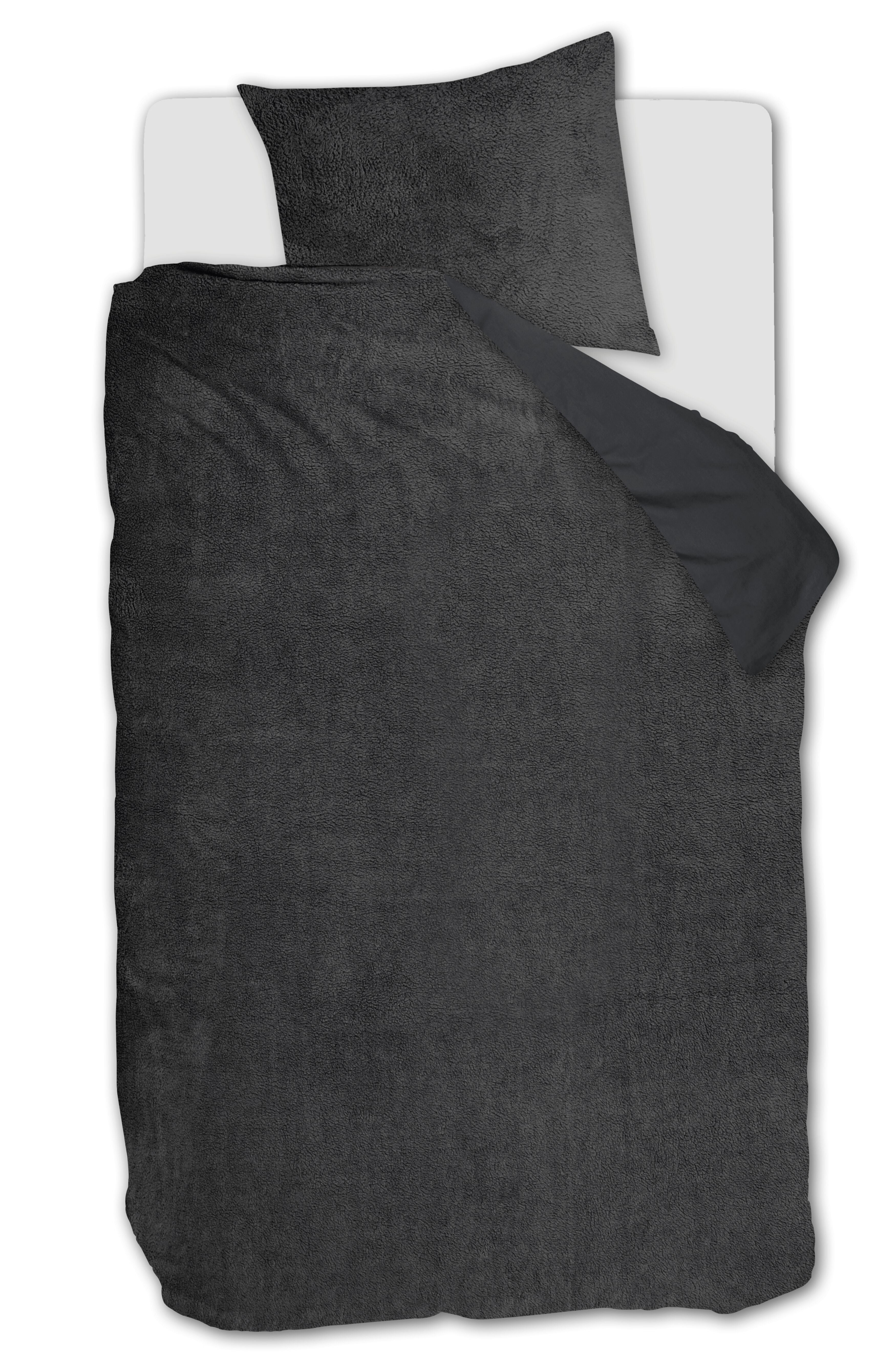 Plush Duvet Cover - Anthracite
