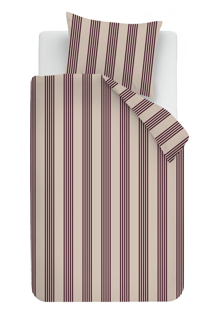 Pure Stripe Dekbedovertrek - Naturel