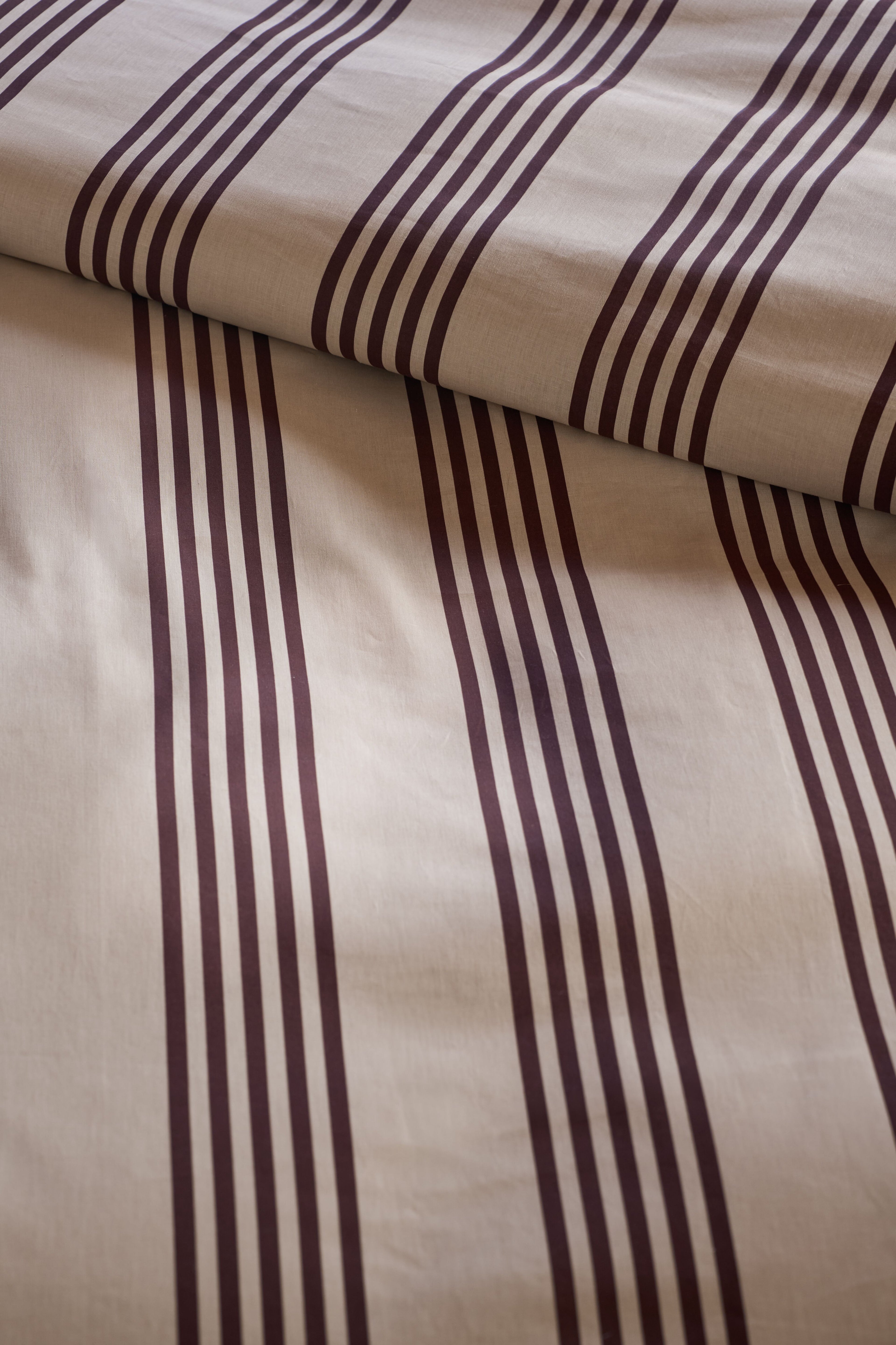 Pure Stripe Dekbedovertrek - Naturel