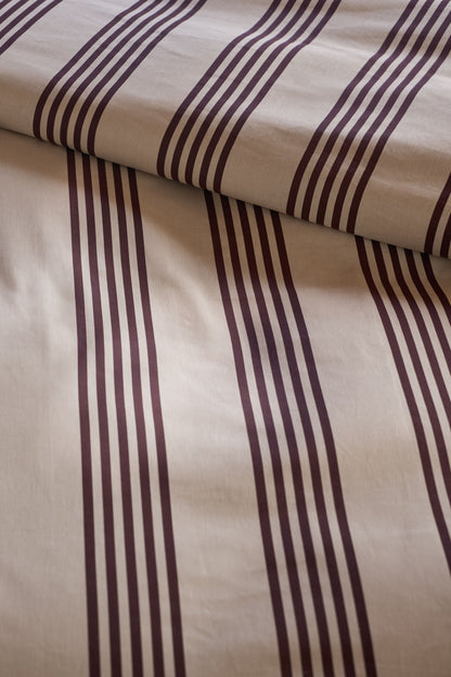 Pure Stripe Dekbedovertrek - Naturel