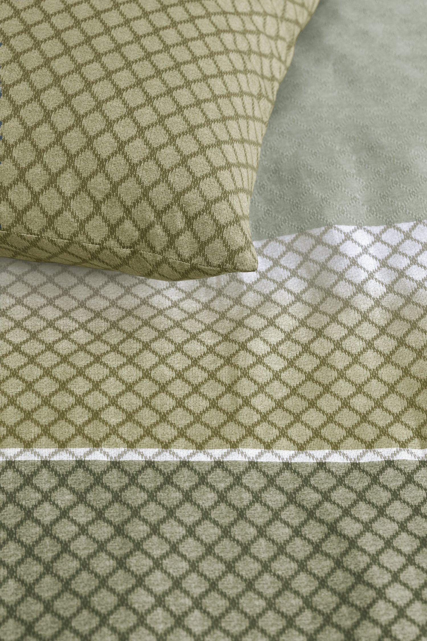 Riven Duvet Cover - Green
