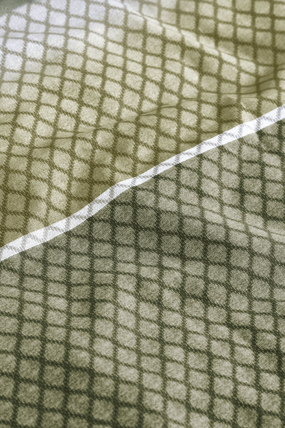 Riven Duvet Cover - Green