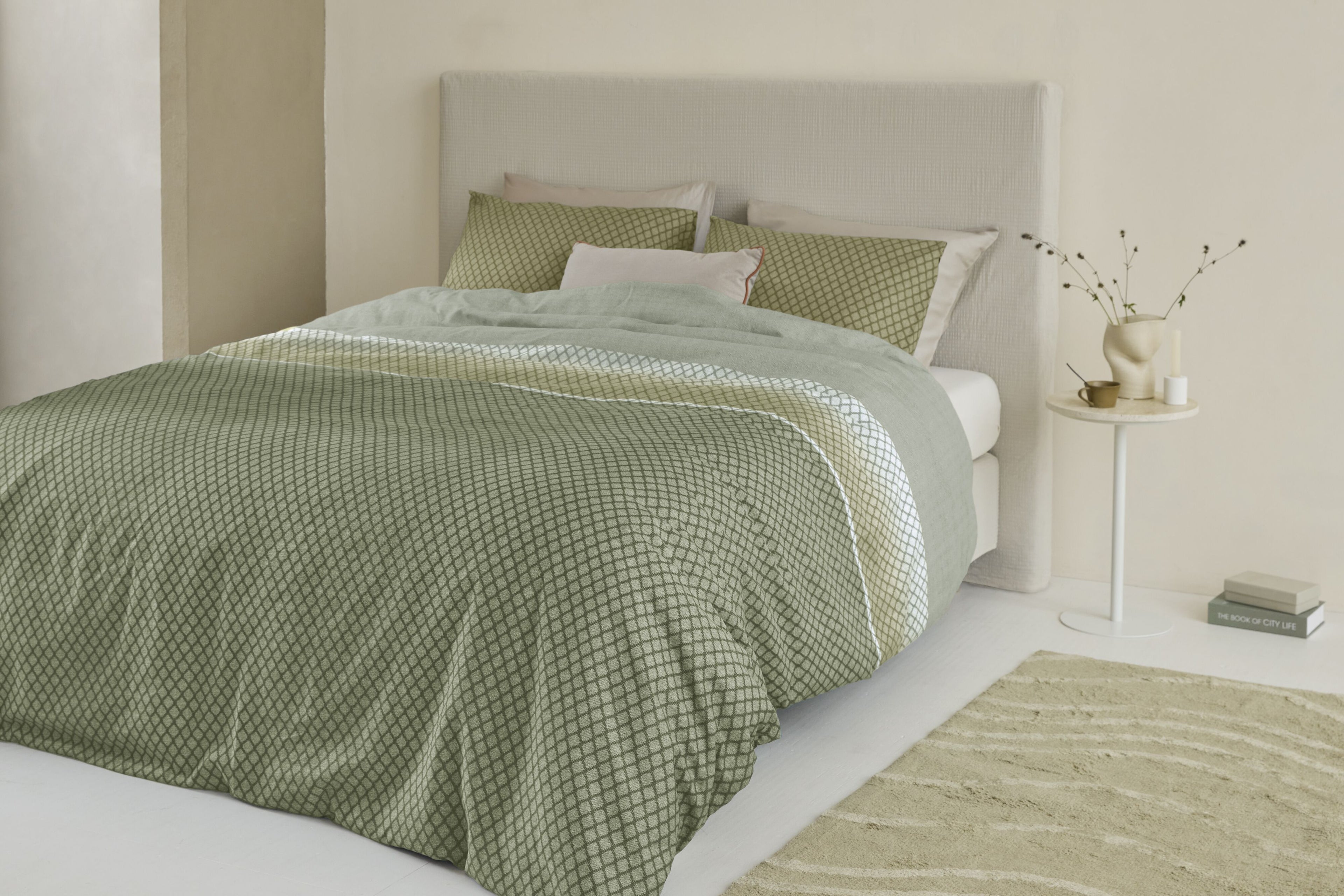 Riven Duvet Cover - Green