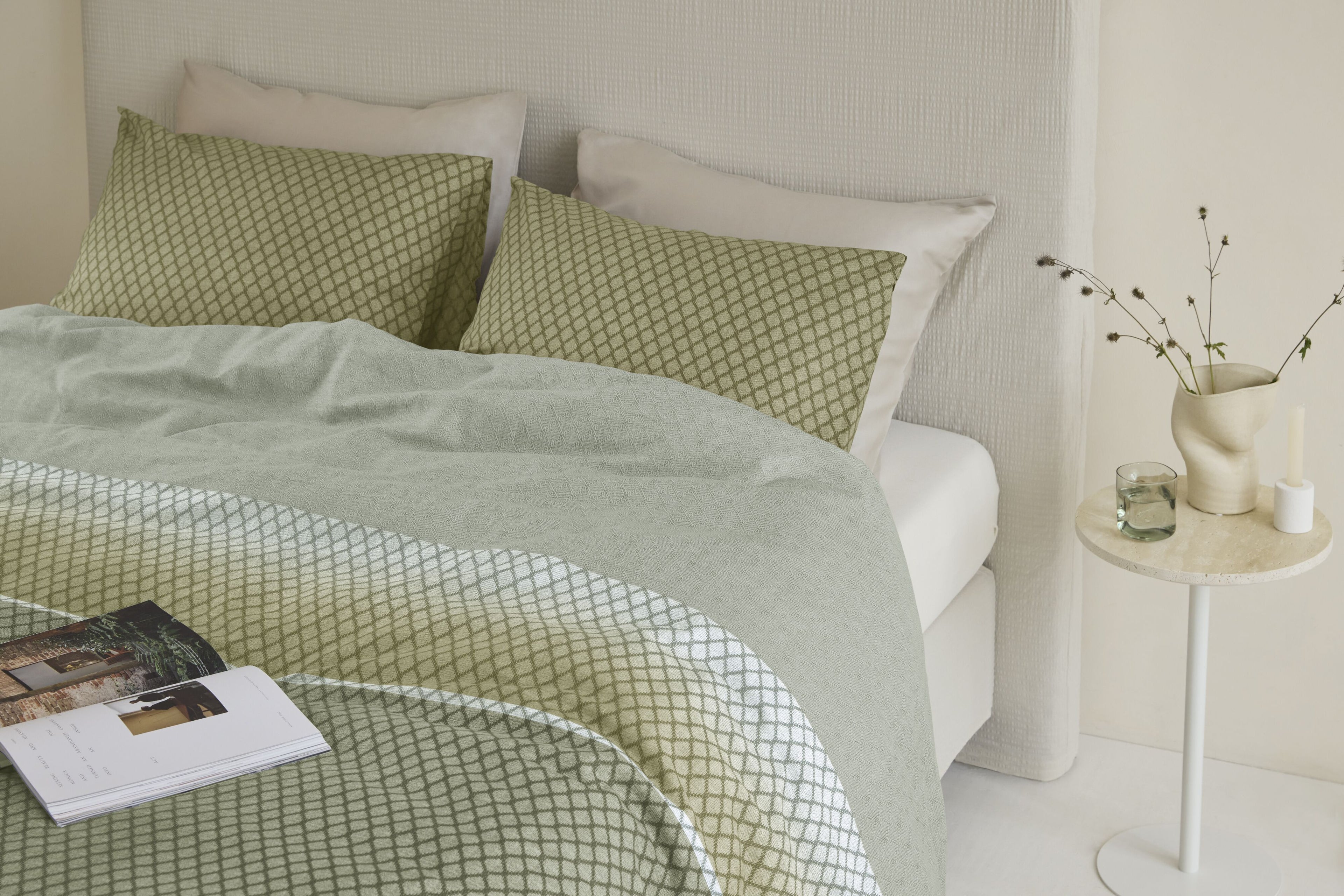 Riven Duvet Cover - Green