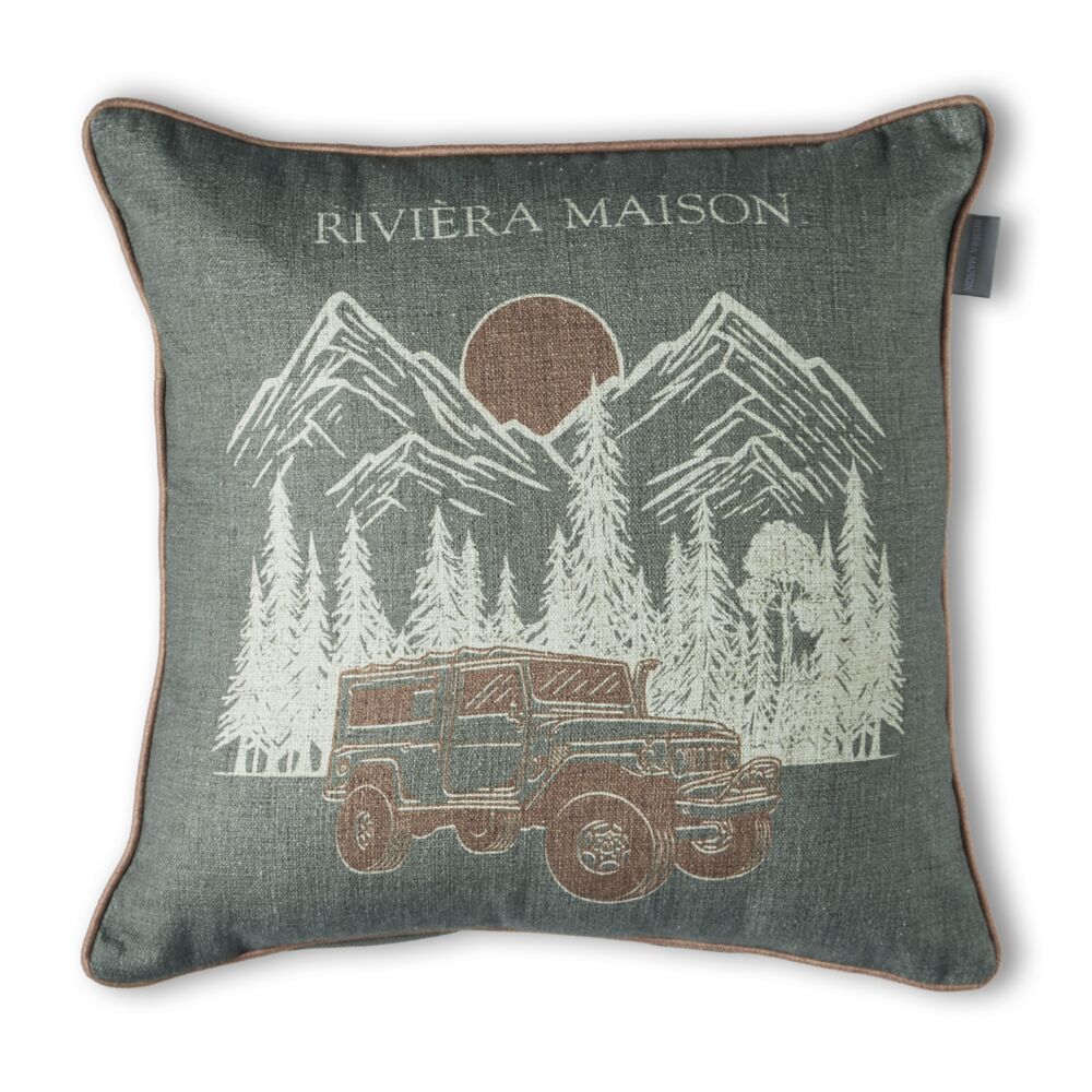 Rivièra Maison Roadtrip Decorative Cushion - Green
