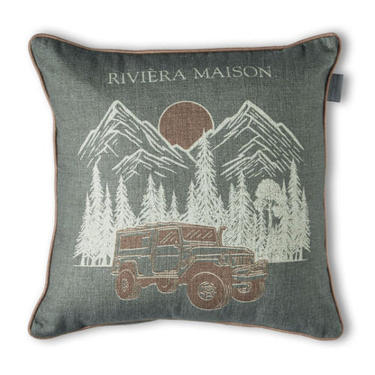 Rivièra Maison Roadtrip Decorative Cushion - Green