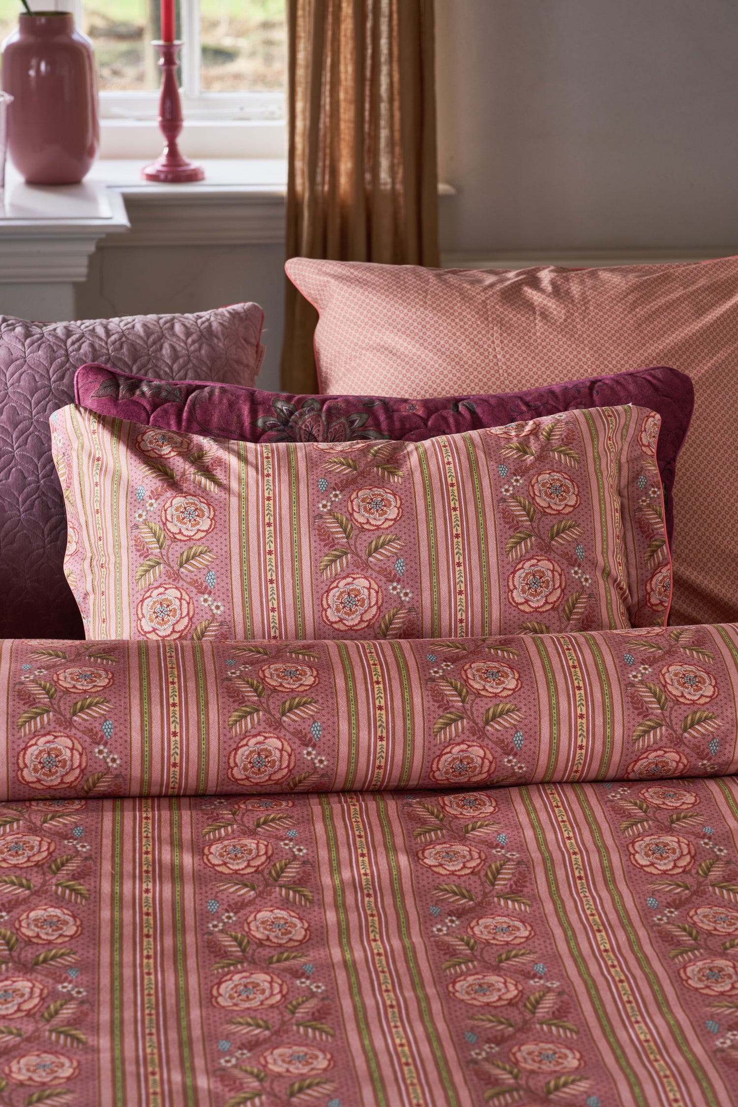 Pip Studio Rosa Rani Decoratiekussen - Roze