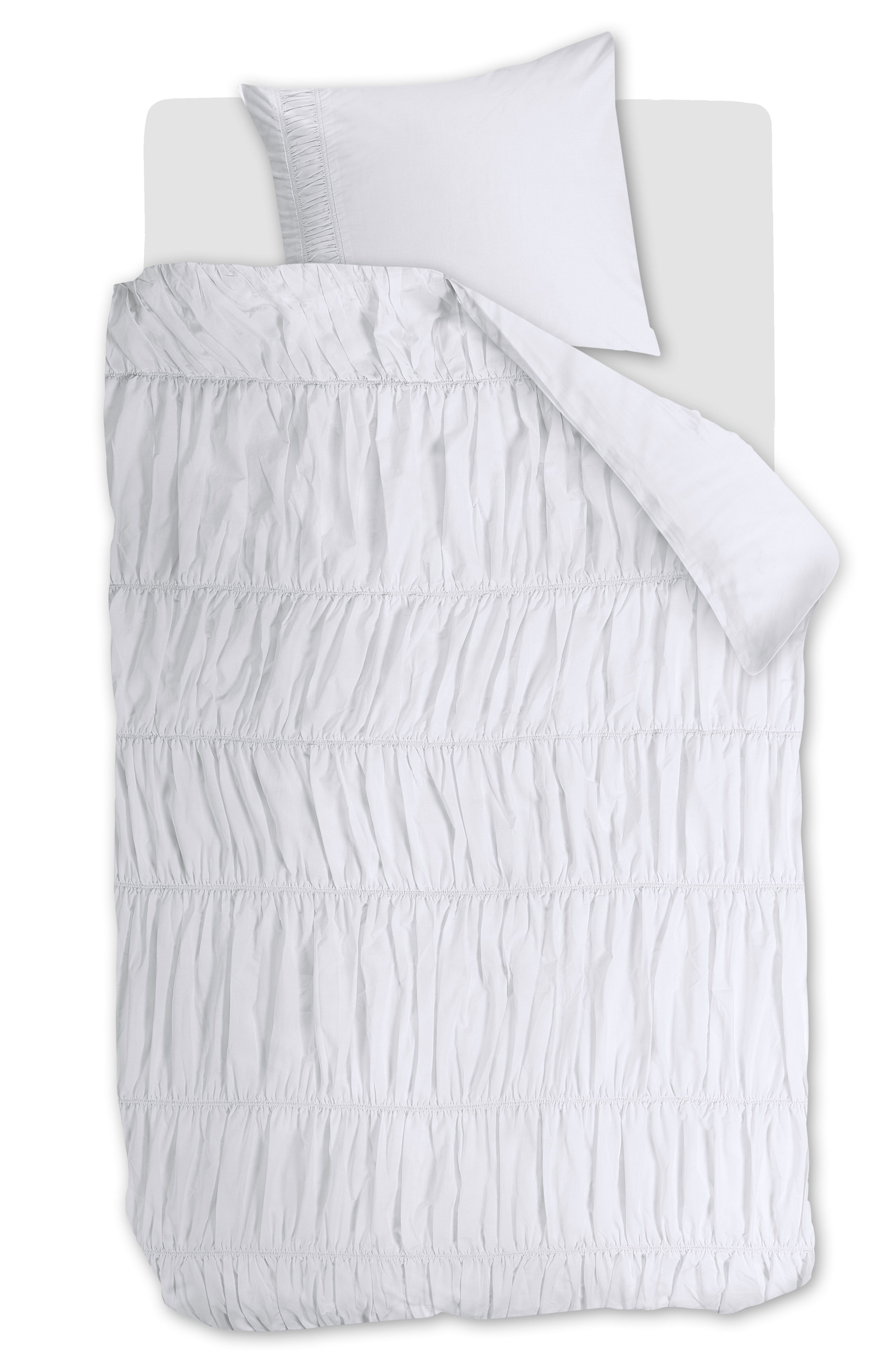 Ruffle Dekbedovertrek - Wit