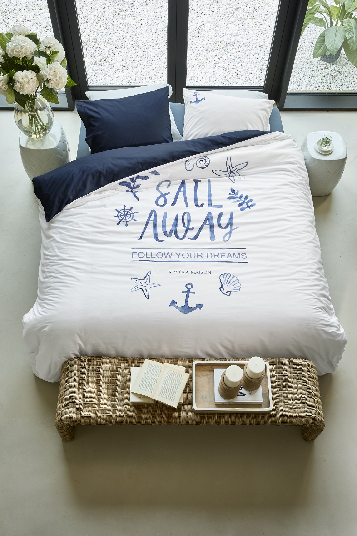 Sail Away Dekbedovertrek - Blauw