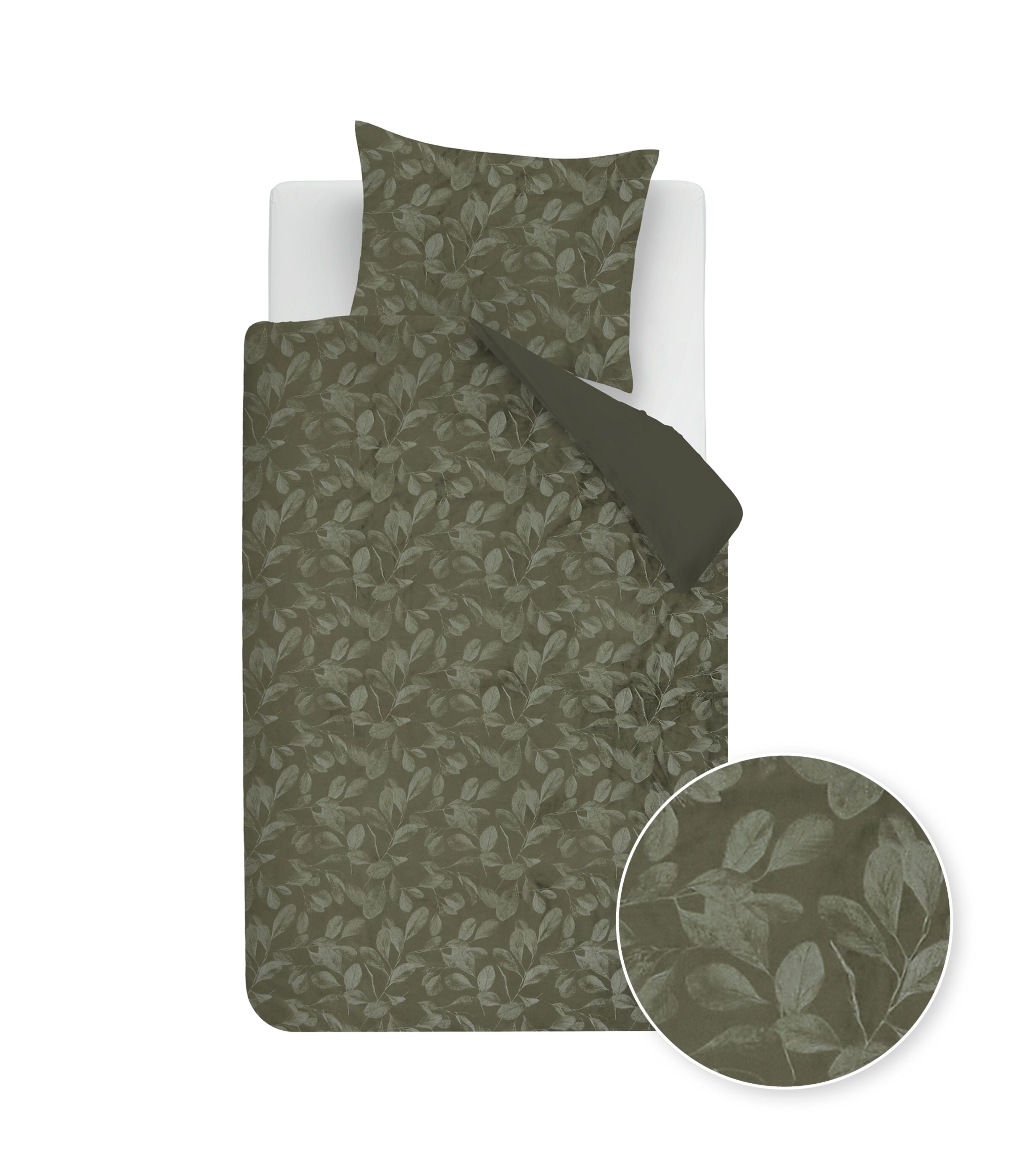 Sanu Dekbedovertrek - Olive Green