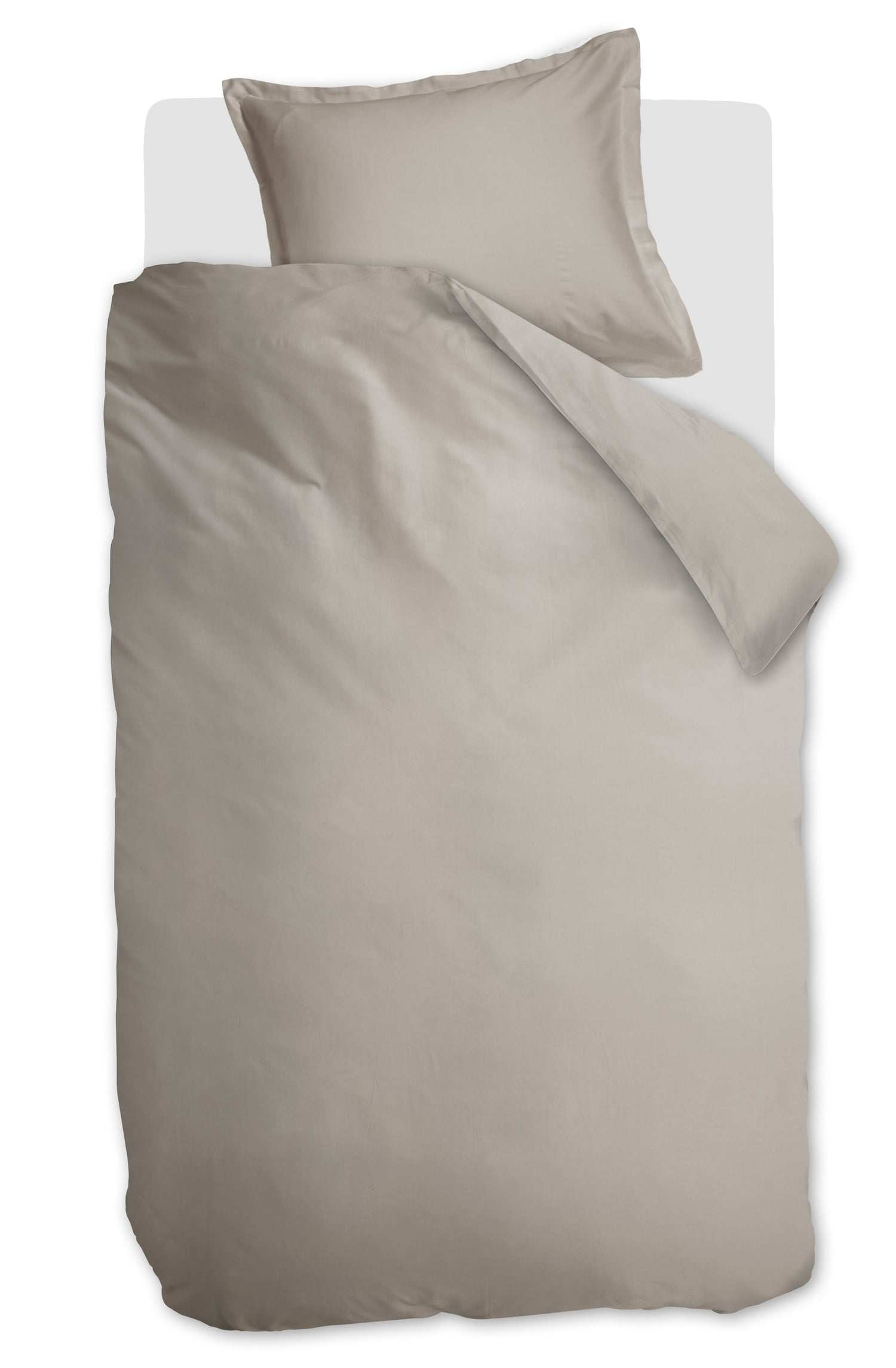Satin Solid Duvet Cover - Sand