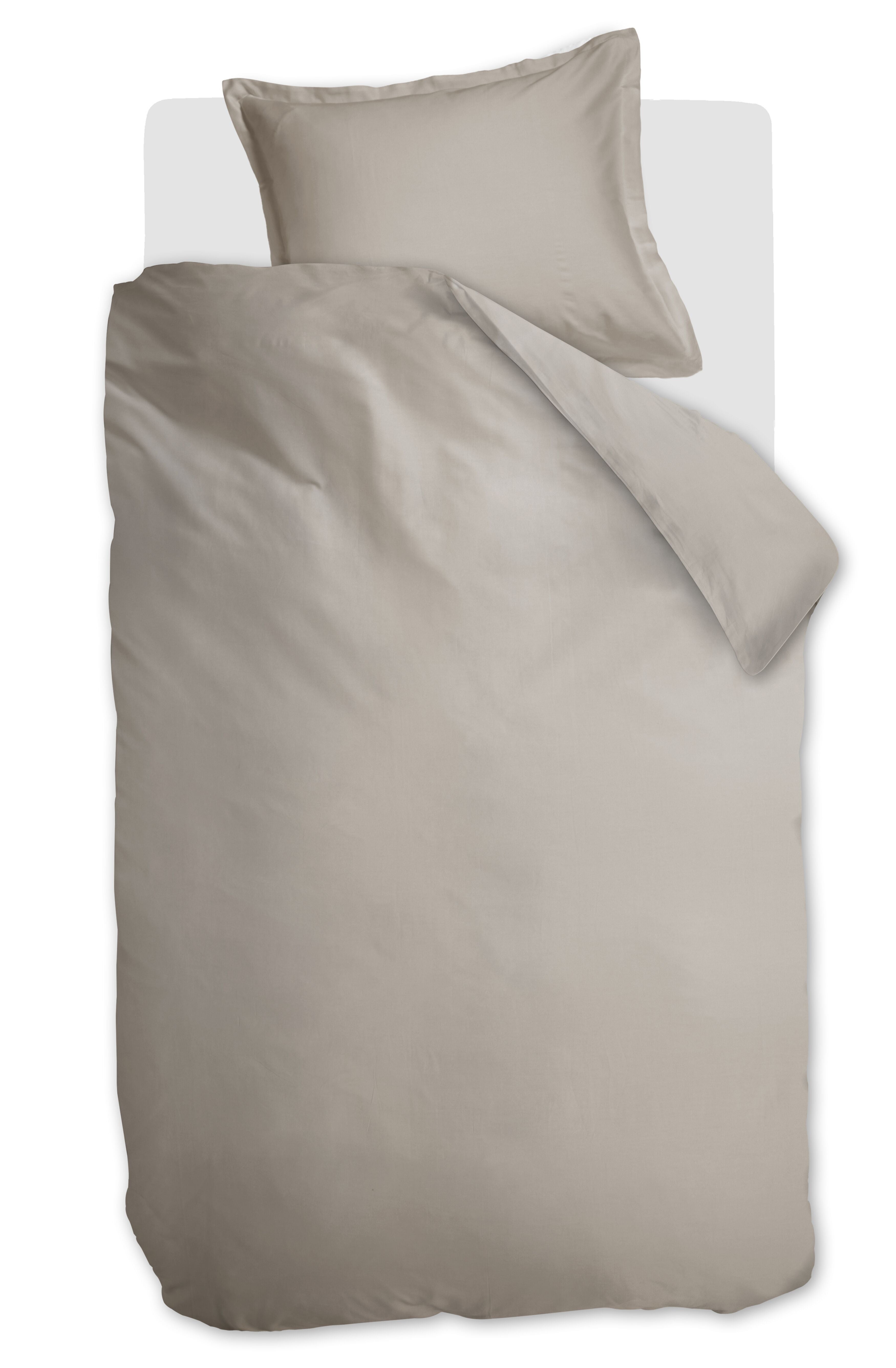 Satin Solid Duvet Cover - Sand