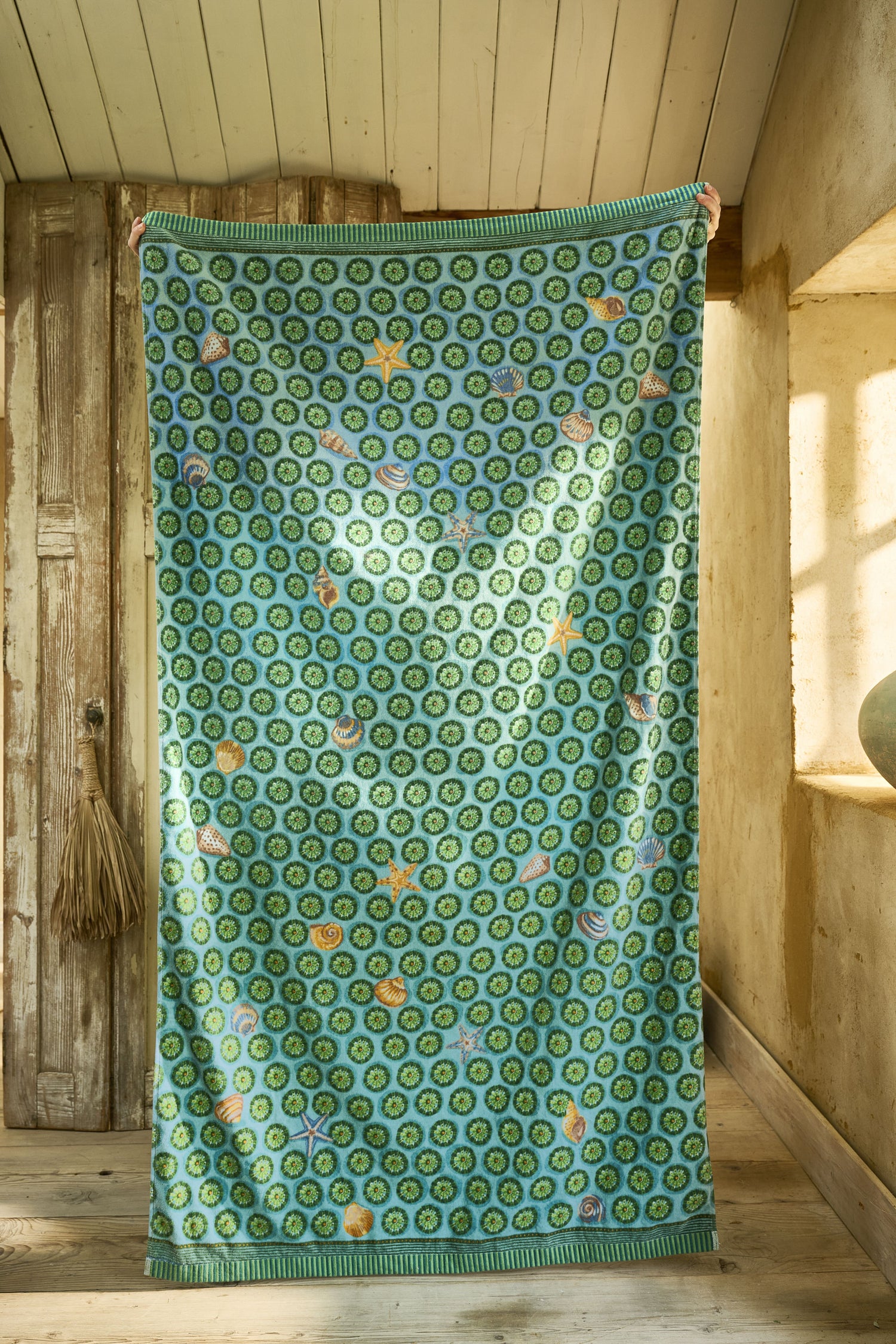Pip Studio Sea Dots Strandlaken - Groen