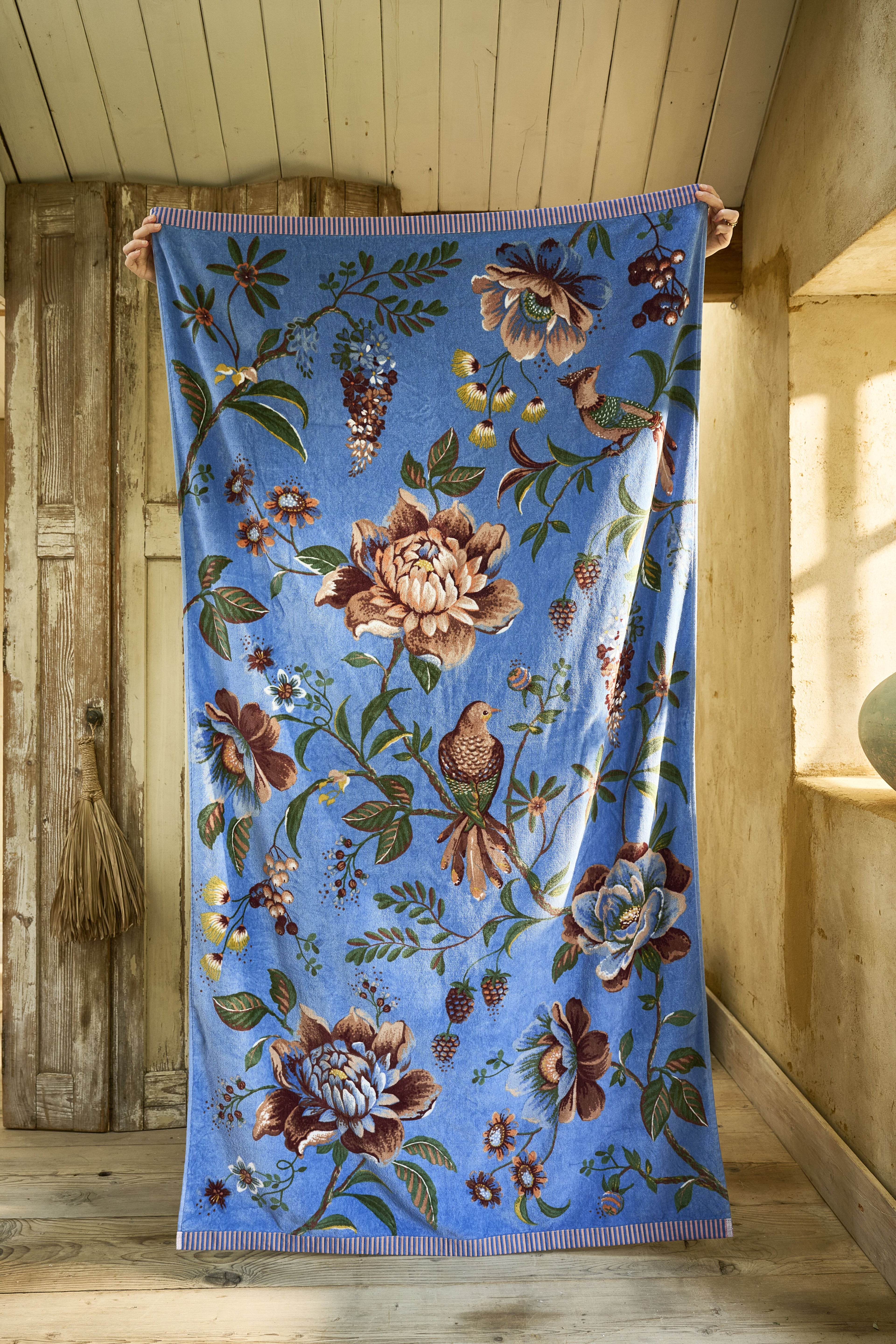 Pip Studio Secret Garden Strandlaken - Blauw