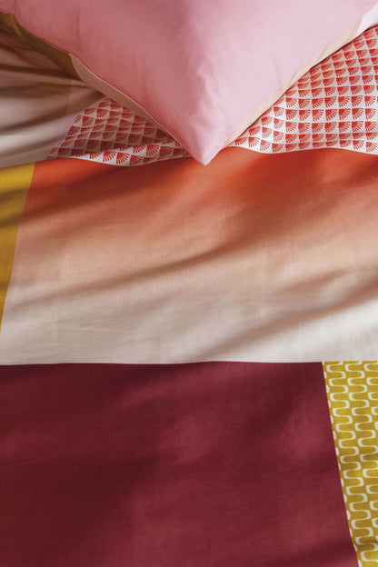 Sunset Boulevard Duvet Cover - Coral