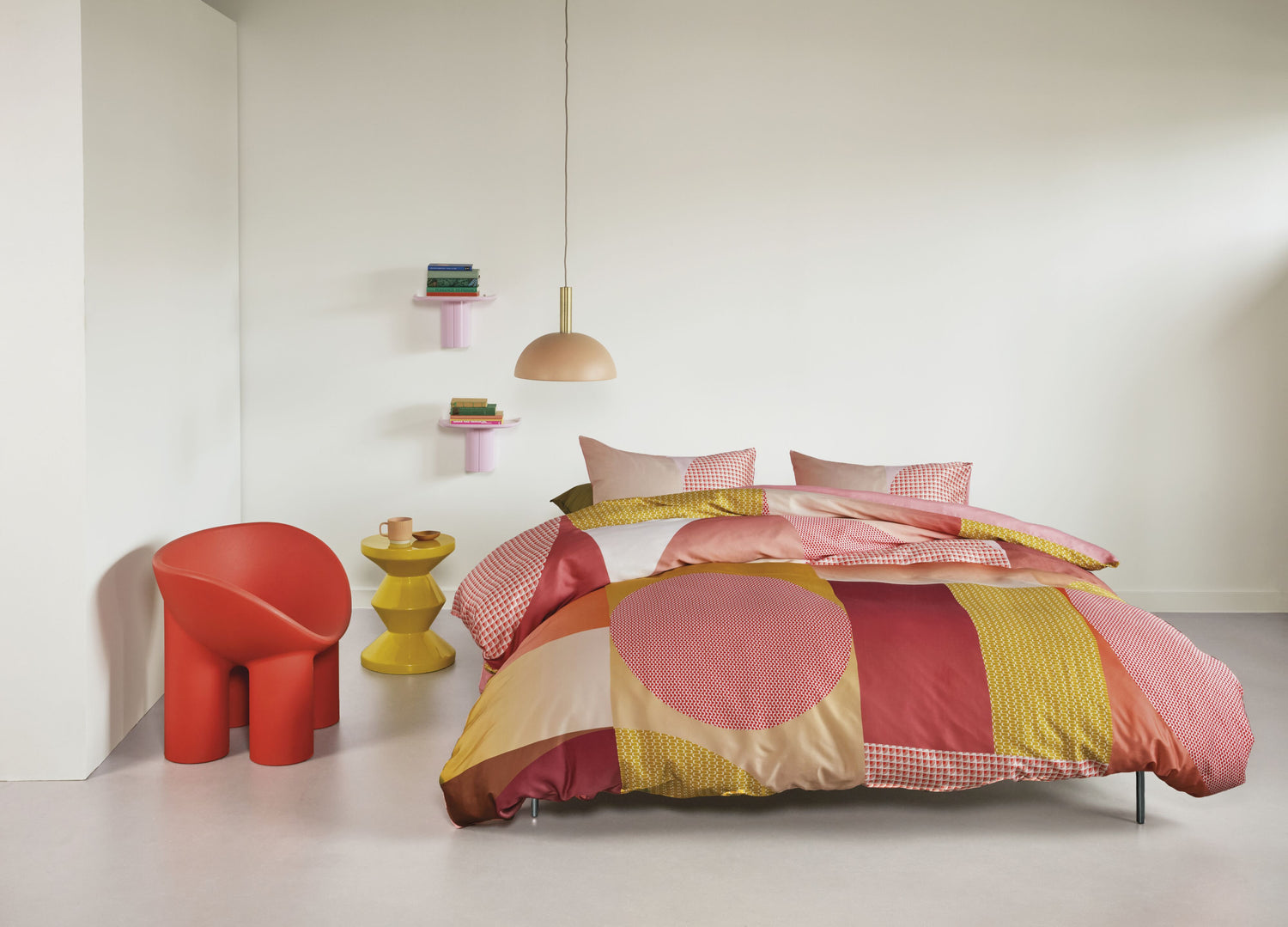 Sunset Boulevard Duvet Cover - Coral