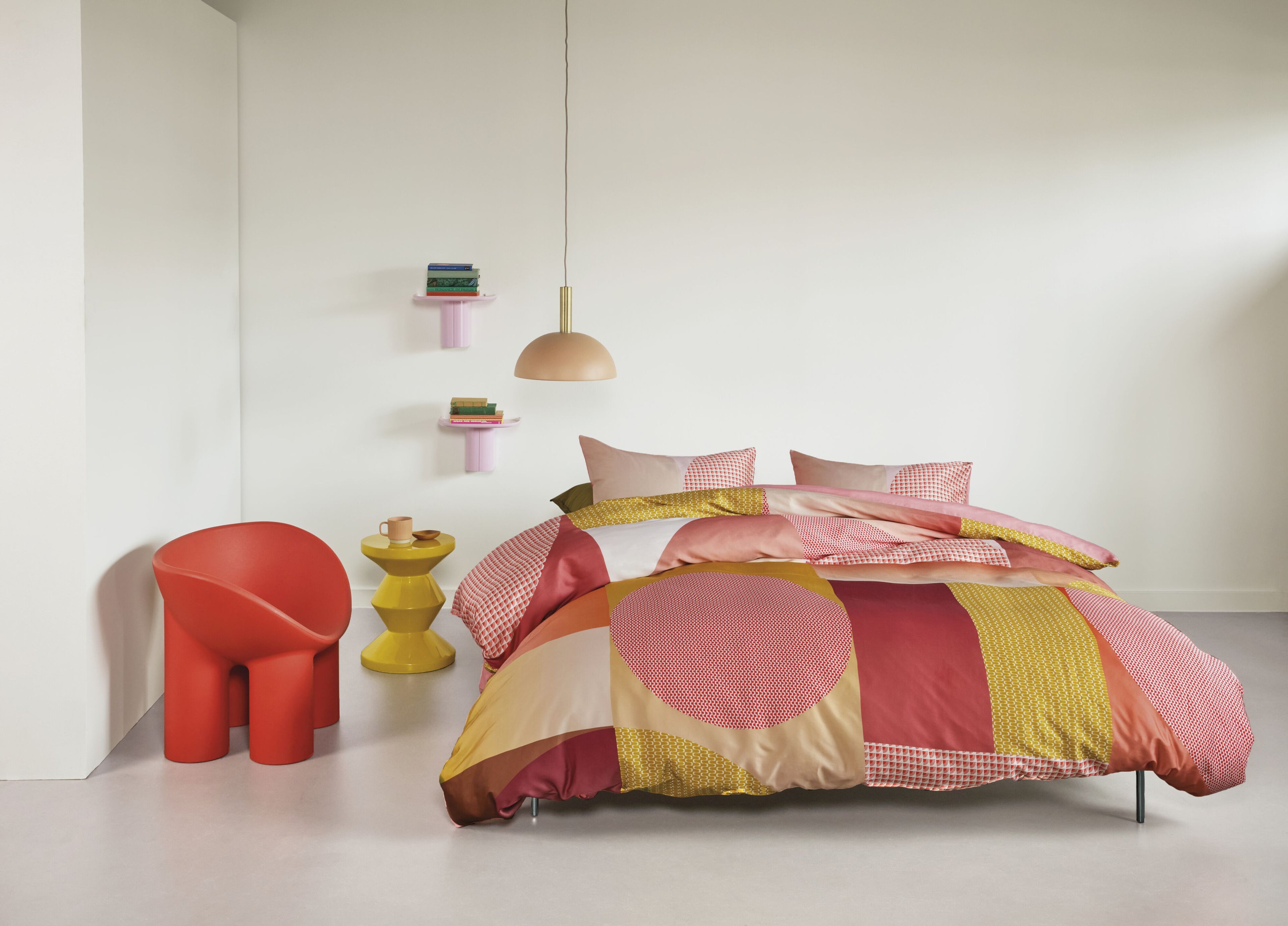 Sunset Boulevard Duvet Cover - Coral