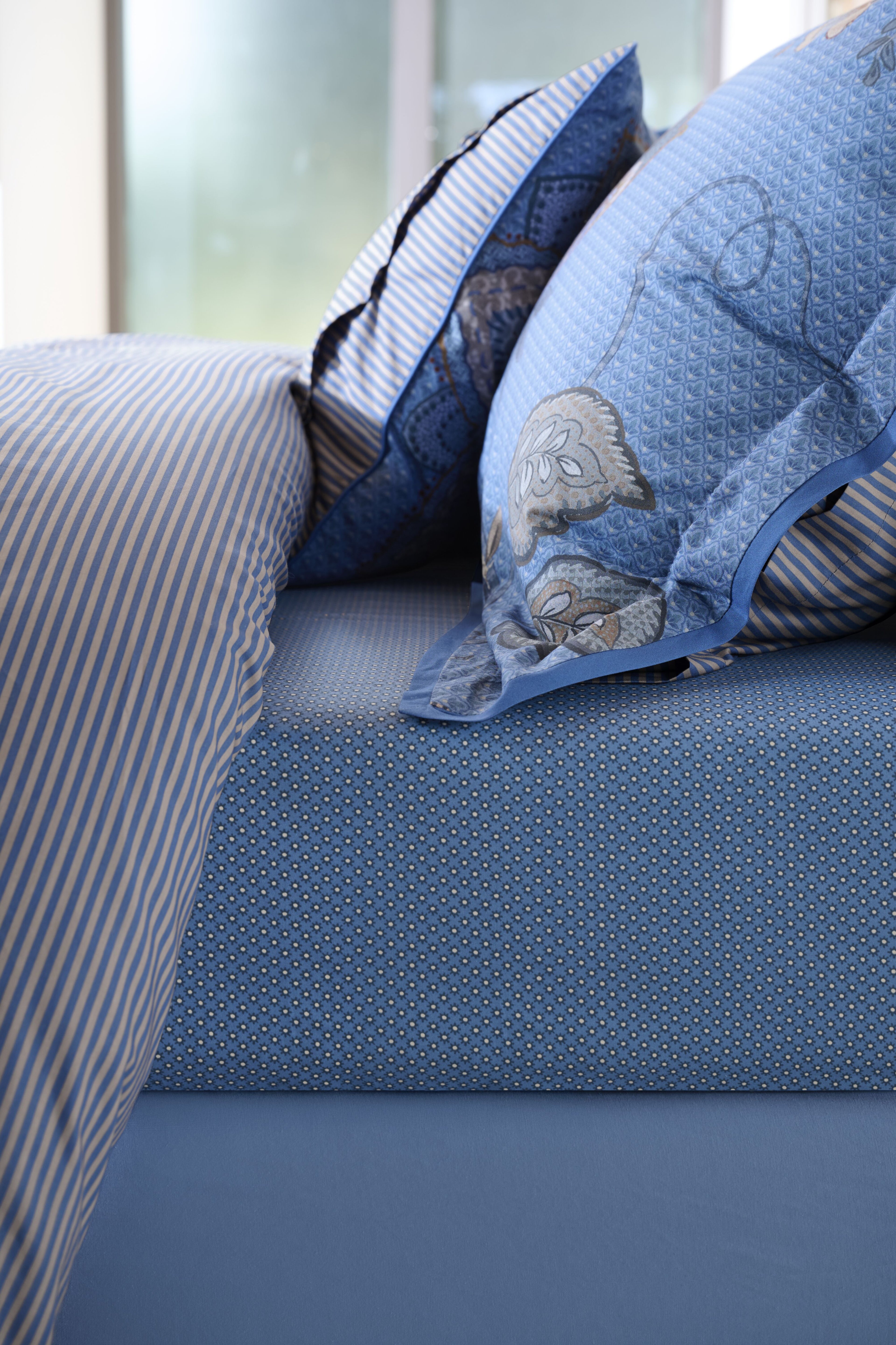 Pip Studio Hoeslaken - katoen - Donkerblauw