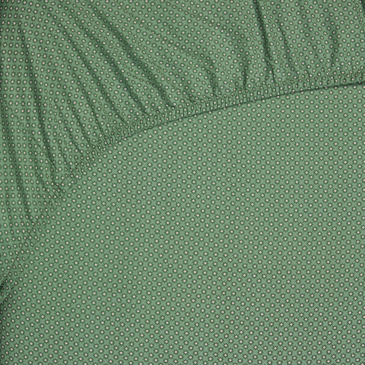 Pip Studio Hoeslaken - katoen - Midden groen