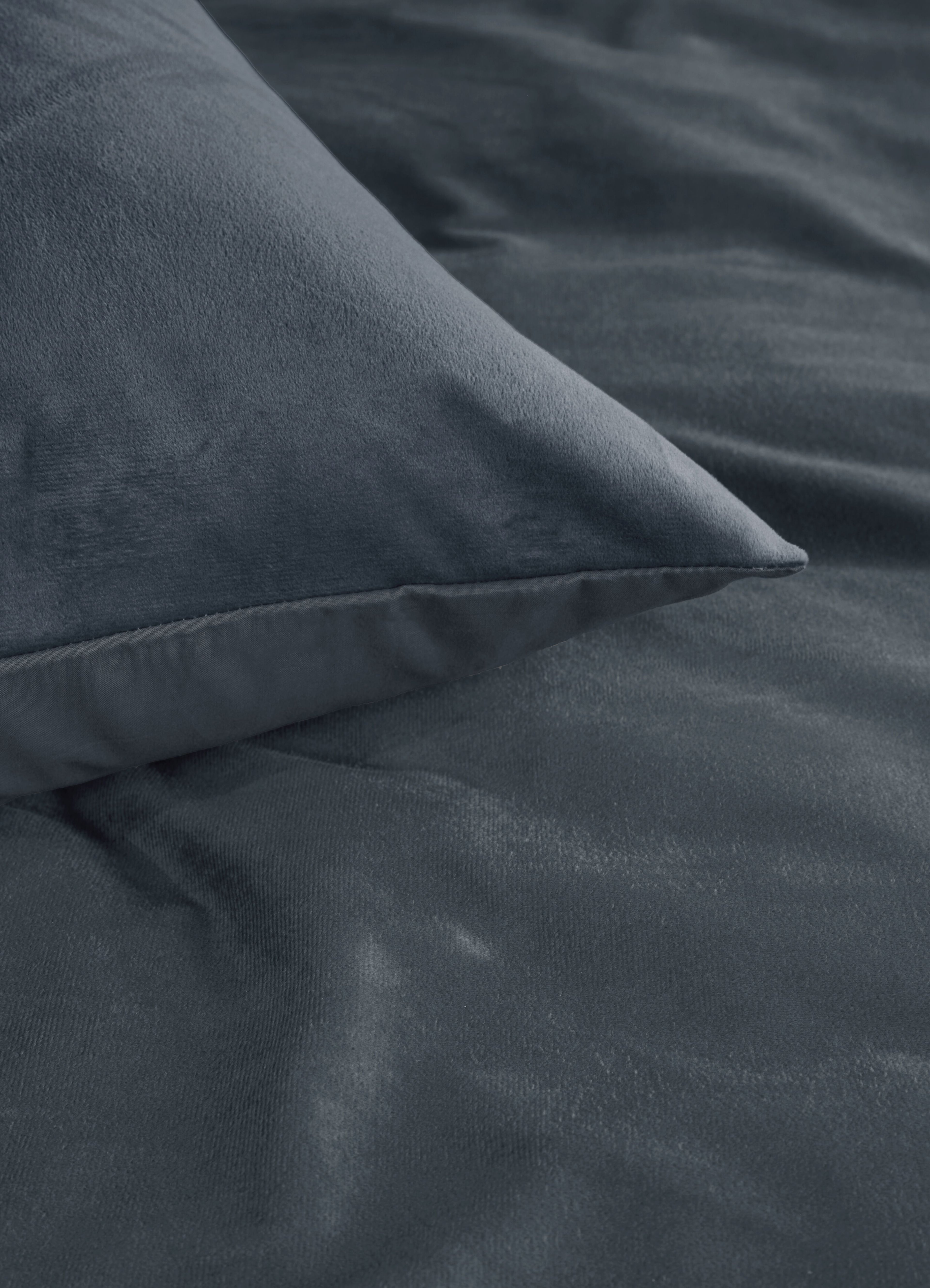 Velvet Duvet Cover - Blue