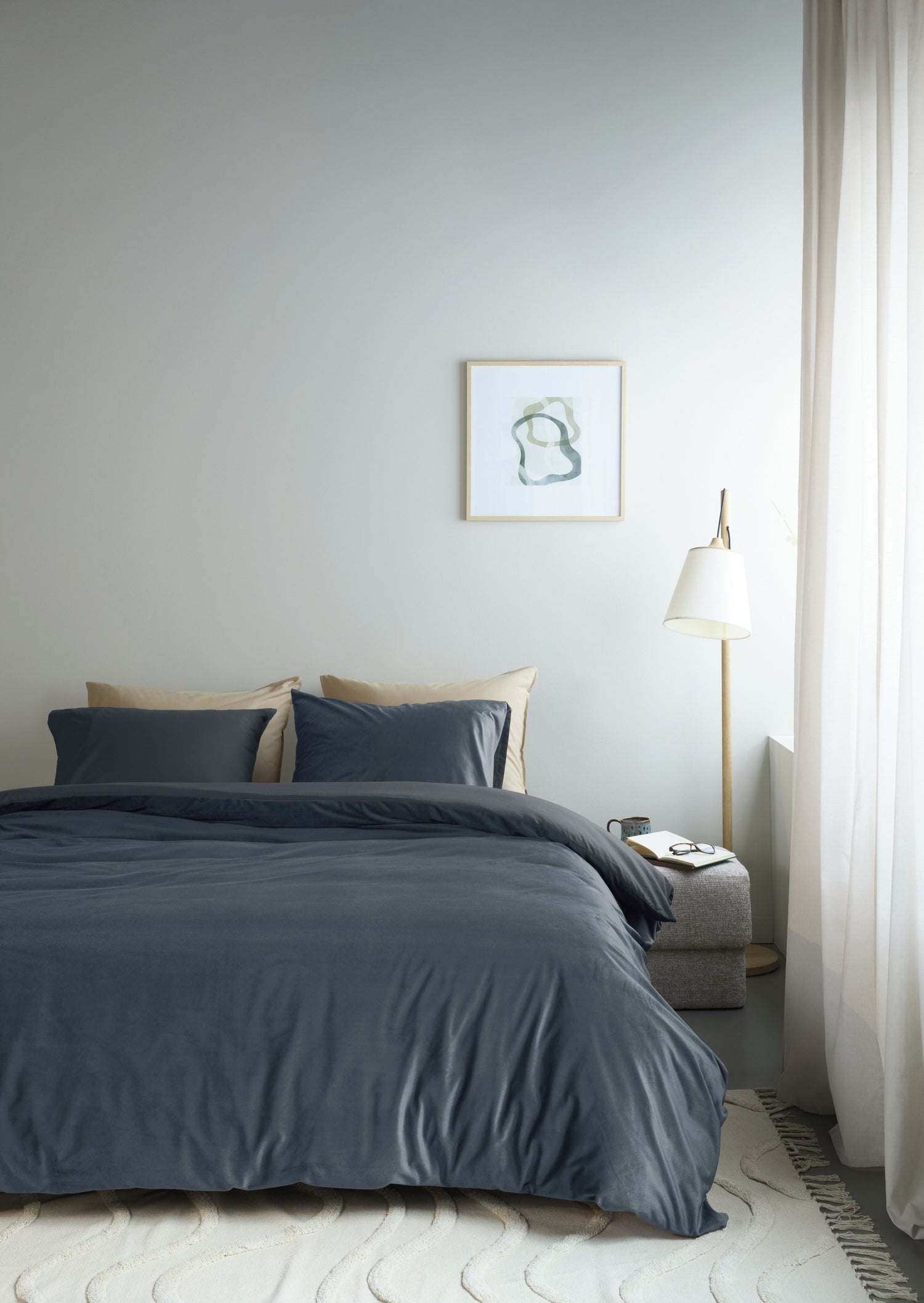 Velvet Duvet Cover - Blue