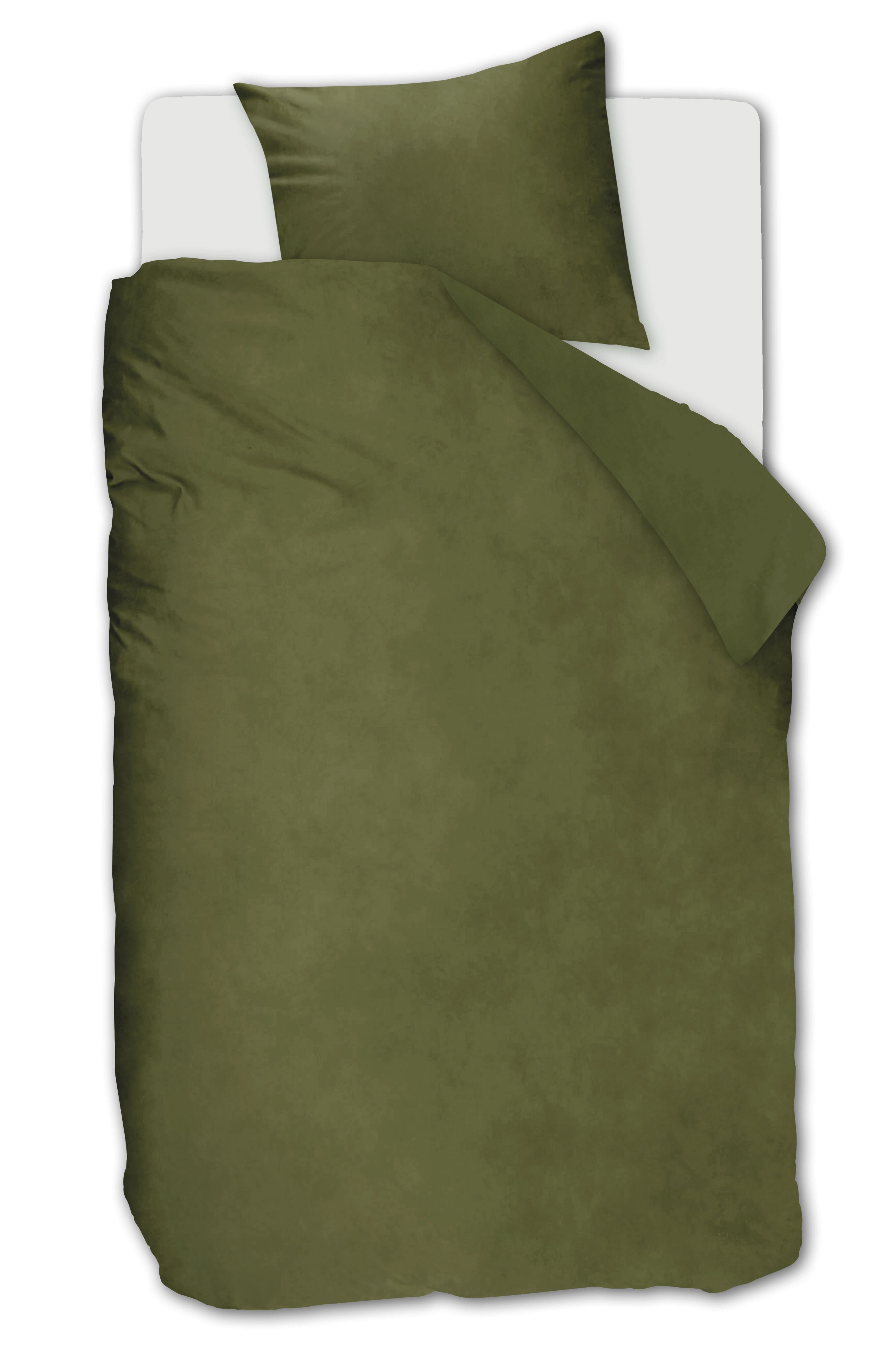 Velvety Dekbedovertrek - Groen