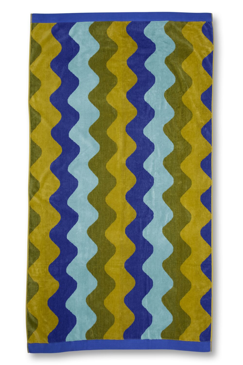 KAAT Amsterdam Waves Beach Towel - Blue Green