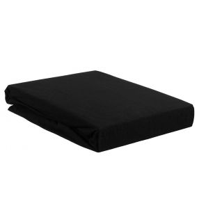 Beddinghouse Jersey Topper Fitted Sheet With Split Black