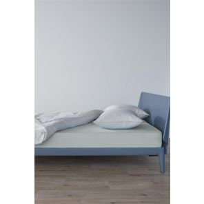 Beddinghouse Jersey Topper Fitted Sheet With Split Light Blue