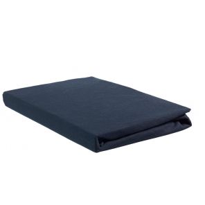 Beddinghouse Jersey Topper Fitted Sheet With Split Navy