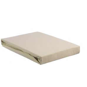 Beddinghouse Jersey Topper Fitted Sheet With Split Sand