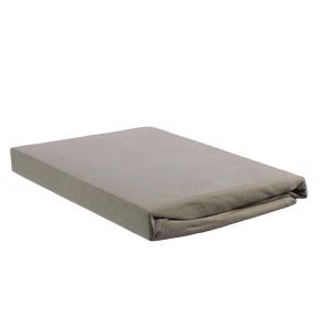 Beddinghouse Jersey Topper Fitted Sheet With Split Taupe
