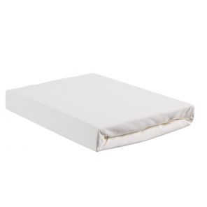 Beddinghouse Jersey Topper Fitted Sheet - White