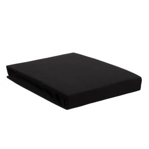 Beddinghouse Premium Jersey Lycra Topper Fitted Sheet With Split Black